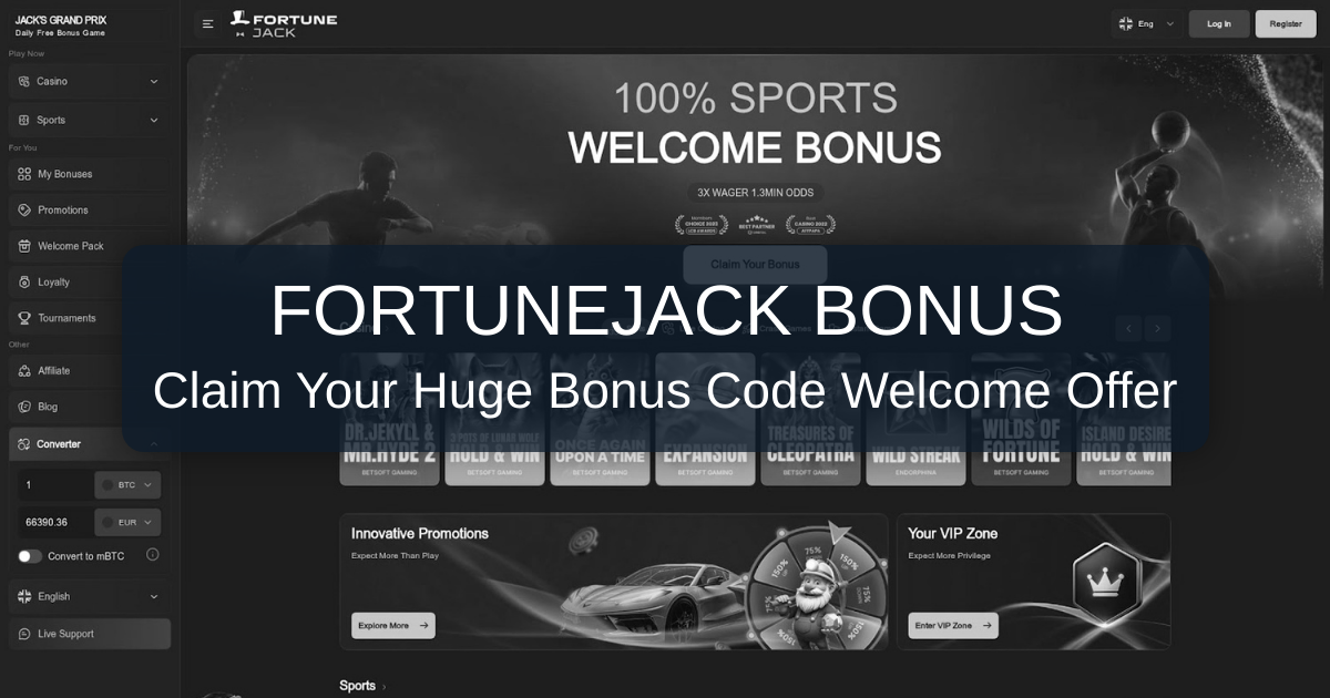 FortuneJack Bonus Code 2026 - Verified USA Offers | $1,500 Match